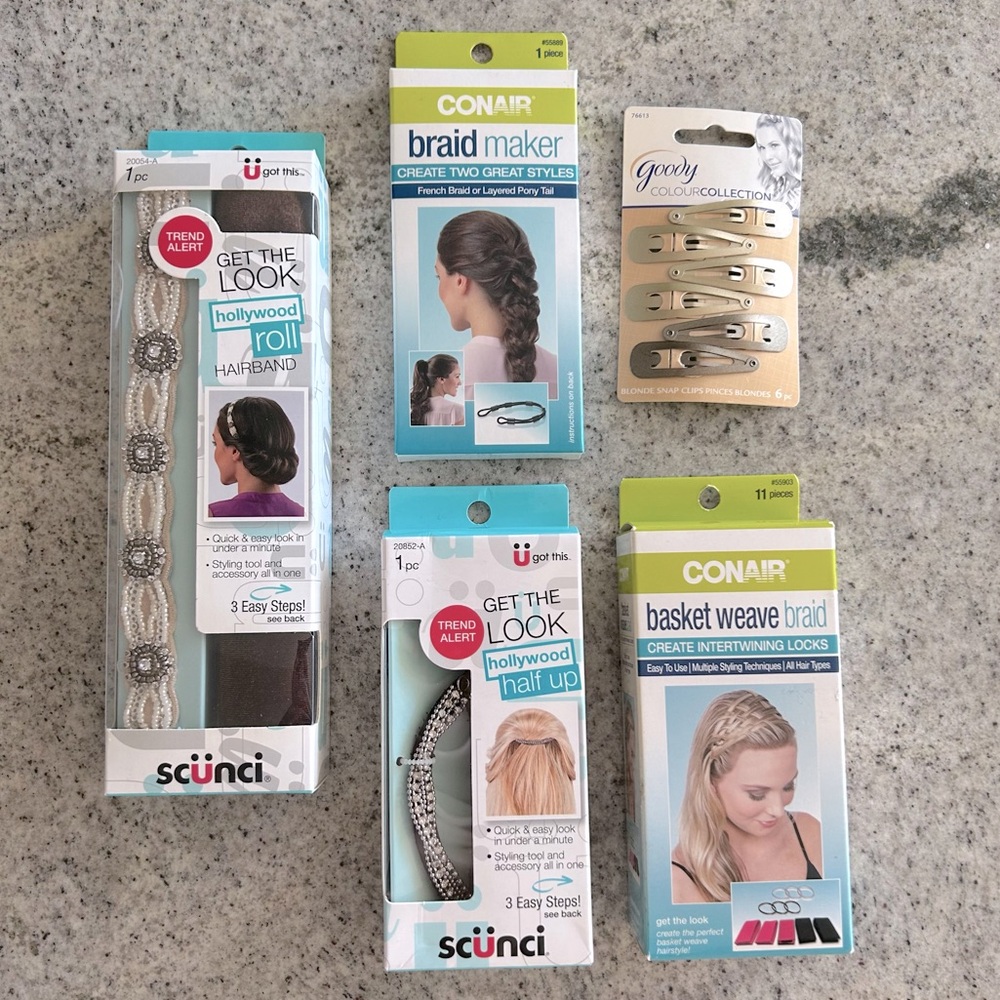 Lot of Hair Styling Tools and Accessories